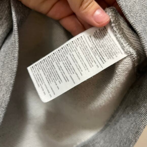 Nike Sweatshirt Hoodie Jacket Gray Fleece Cotton Pullover Sportswear Sz XS - Picture 7 of 8